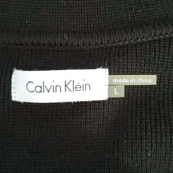 CALVIN KLEIN SHORT-SLEEVE SWEATER DRESS - Picture 8 of 9